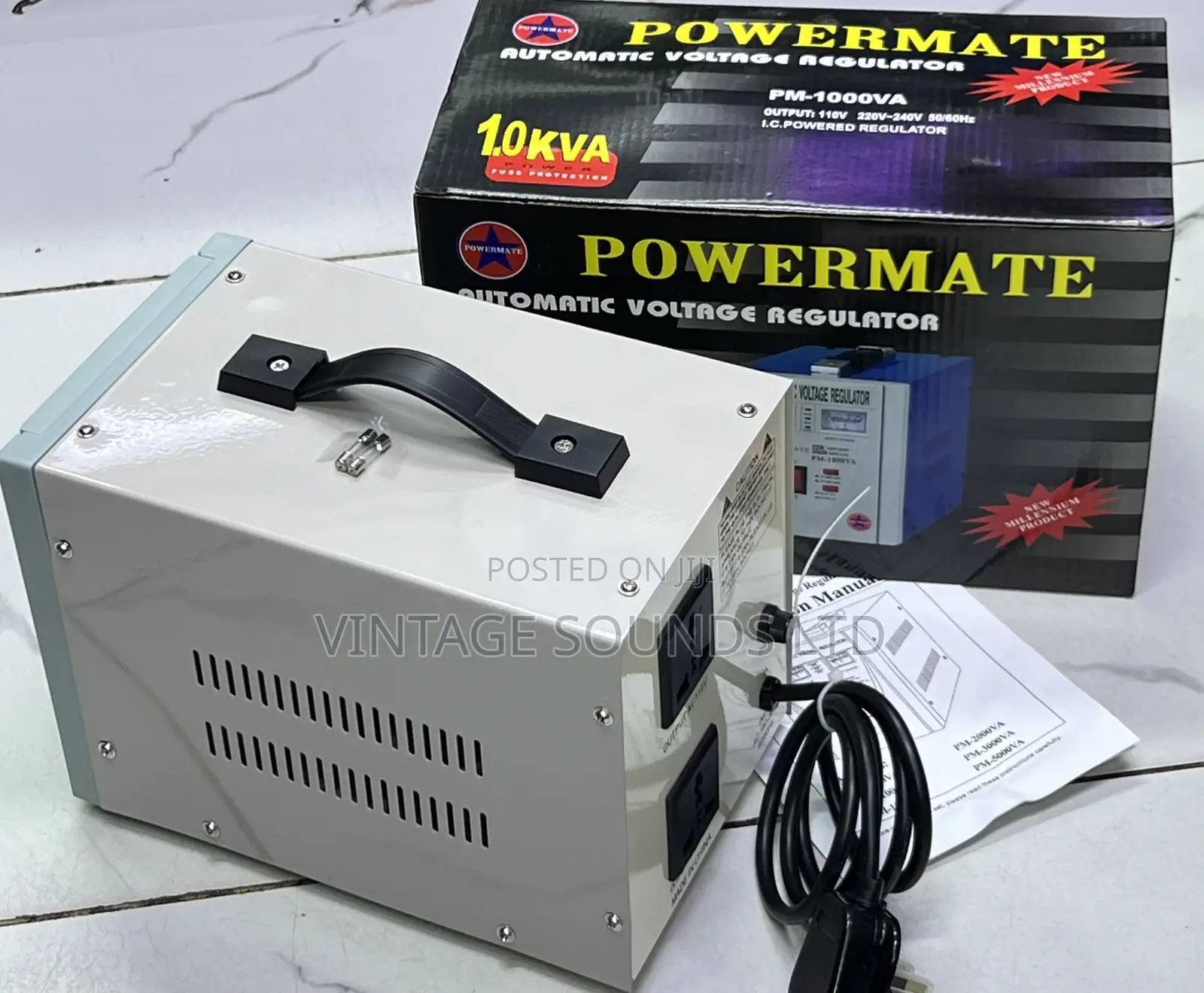 Powermate Voltage Regulator 220/240v With Stepdown 220/110v