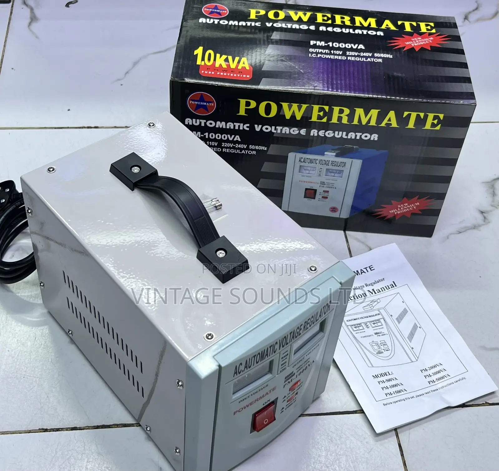 Powermate Voltage Regulator 220/240v With Stepdown 220/110v
