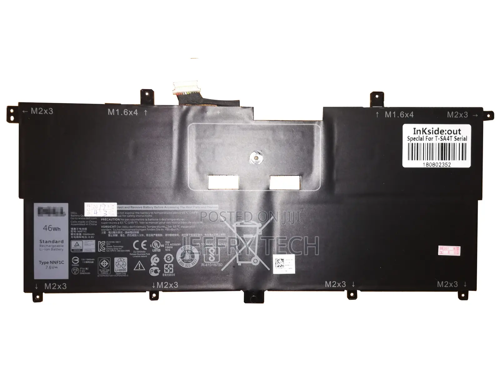 Dell XPS 13 9365 NNF1C Original Laptop Battery ( 6 Months Wa