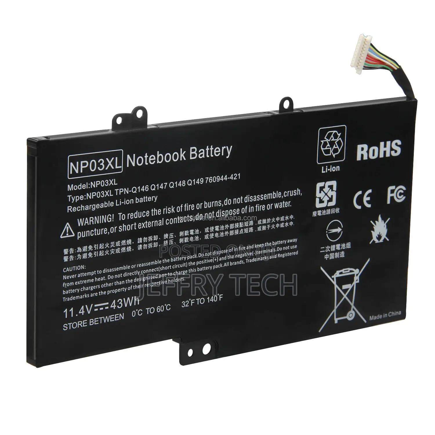 Genuine Original NP03XL Battery for HP Pavilion X360 13-A010