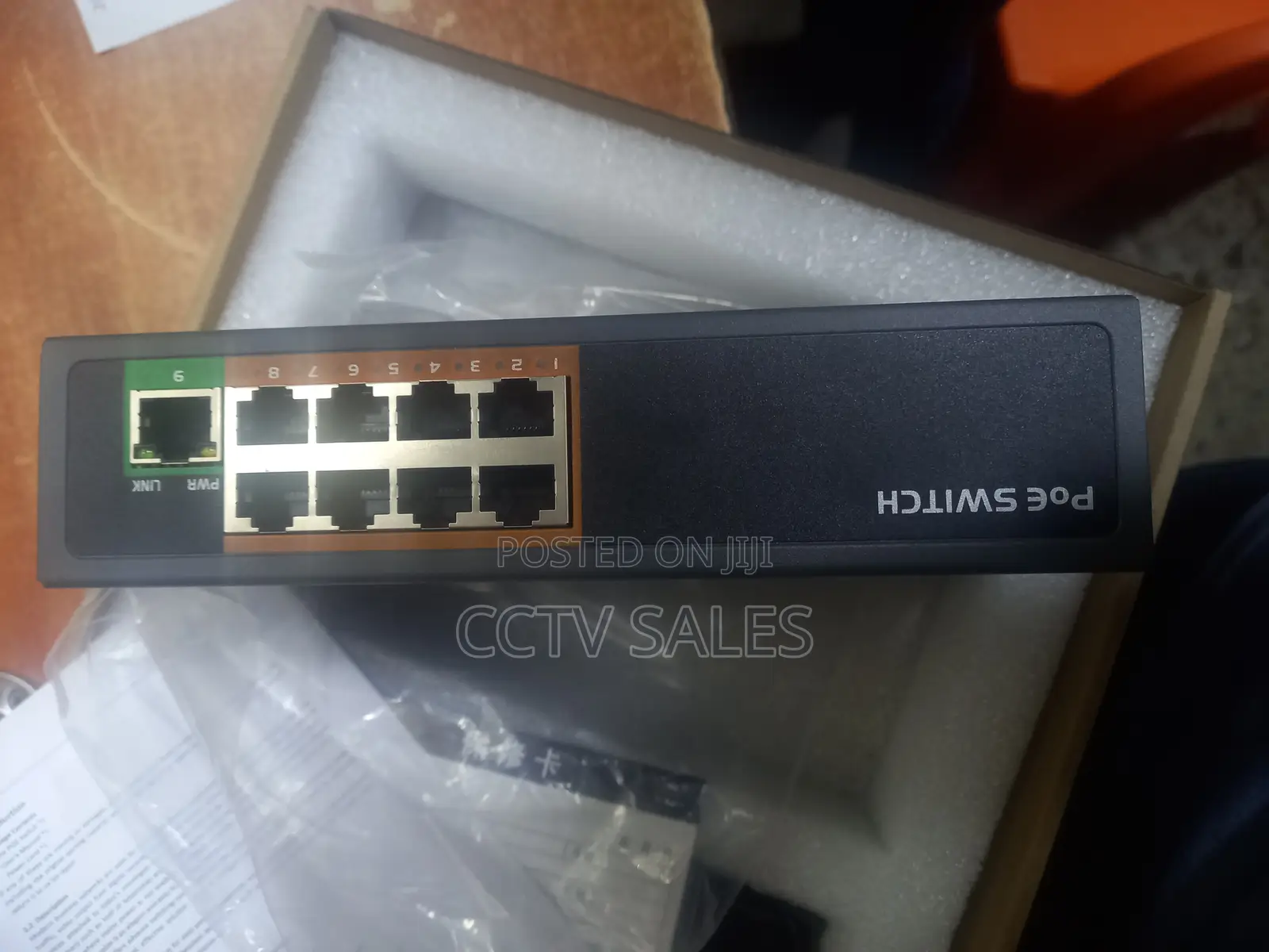 8port IP CCTV Cameras POE Switch