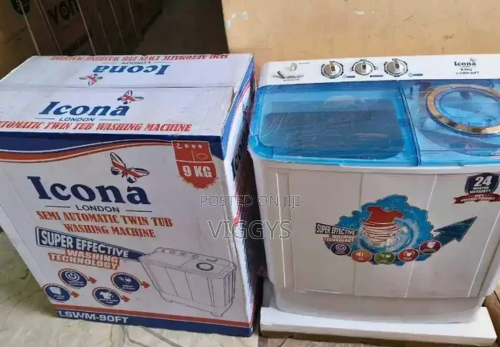 Icona 9 KGS Washing Machine LSWM/9kgsc