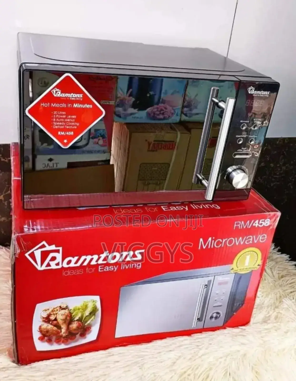 New Ramtons Microwave Oven With Grill RM-RAMPTOM/R
