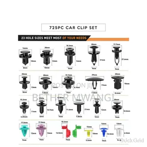 725 PCS Car Push Retainer Clips Auto Fasteners Assortments
