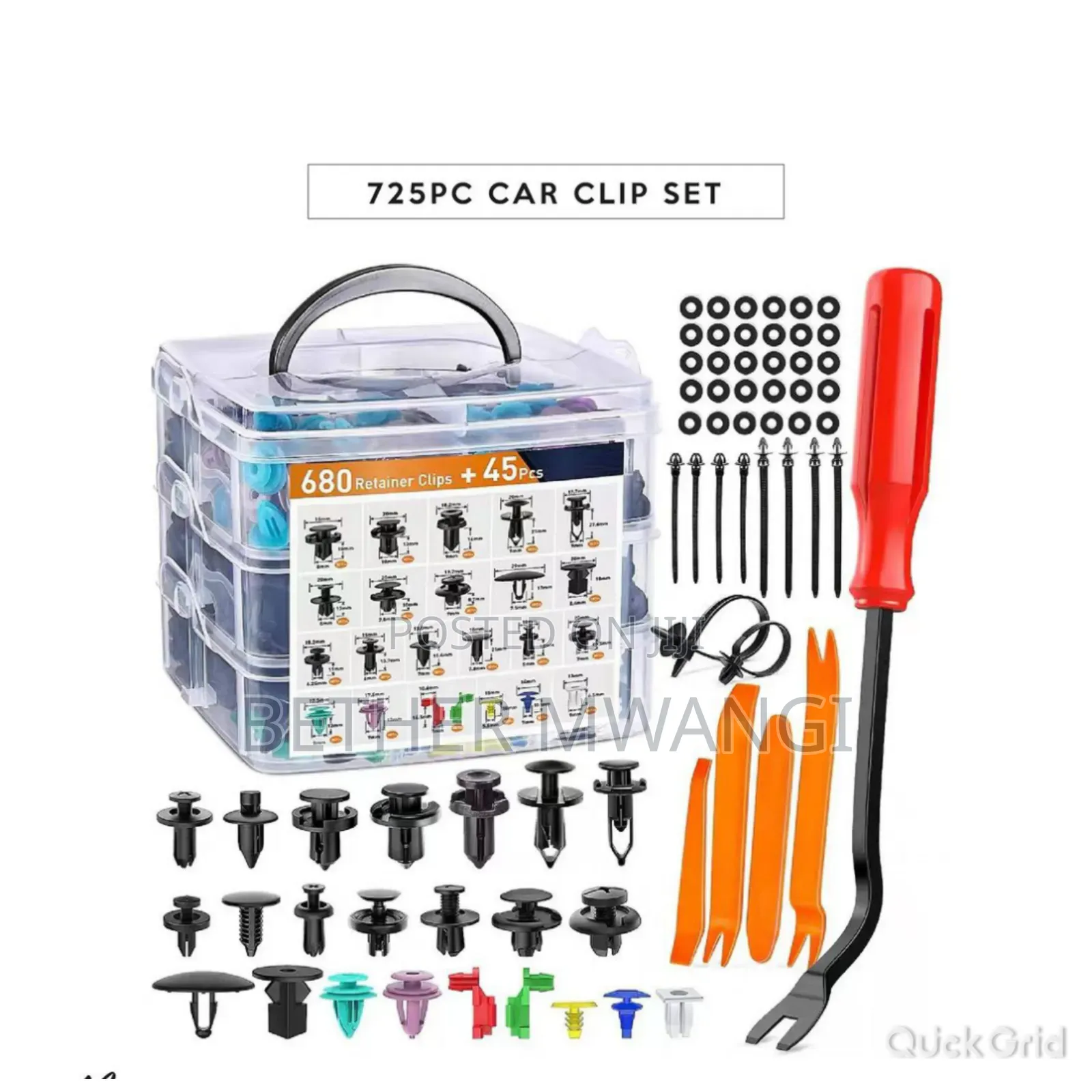 725 PCS Car Push Retainer Clips Auto Fasteners Assortments