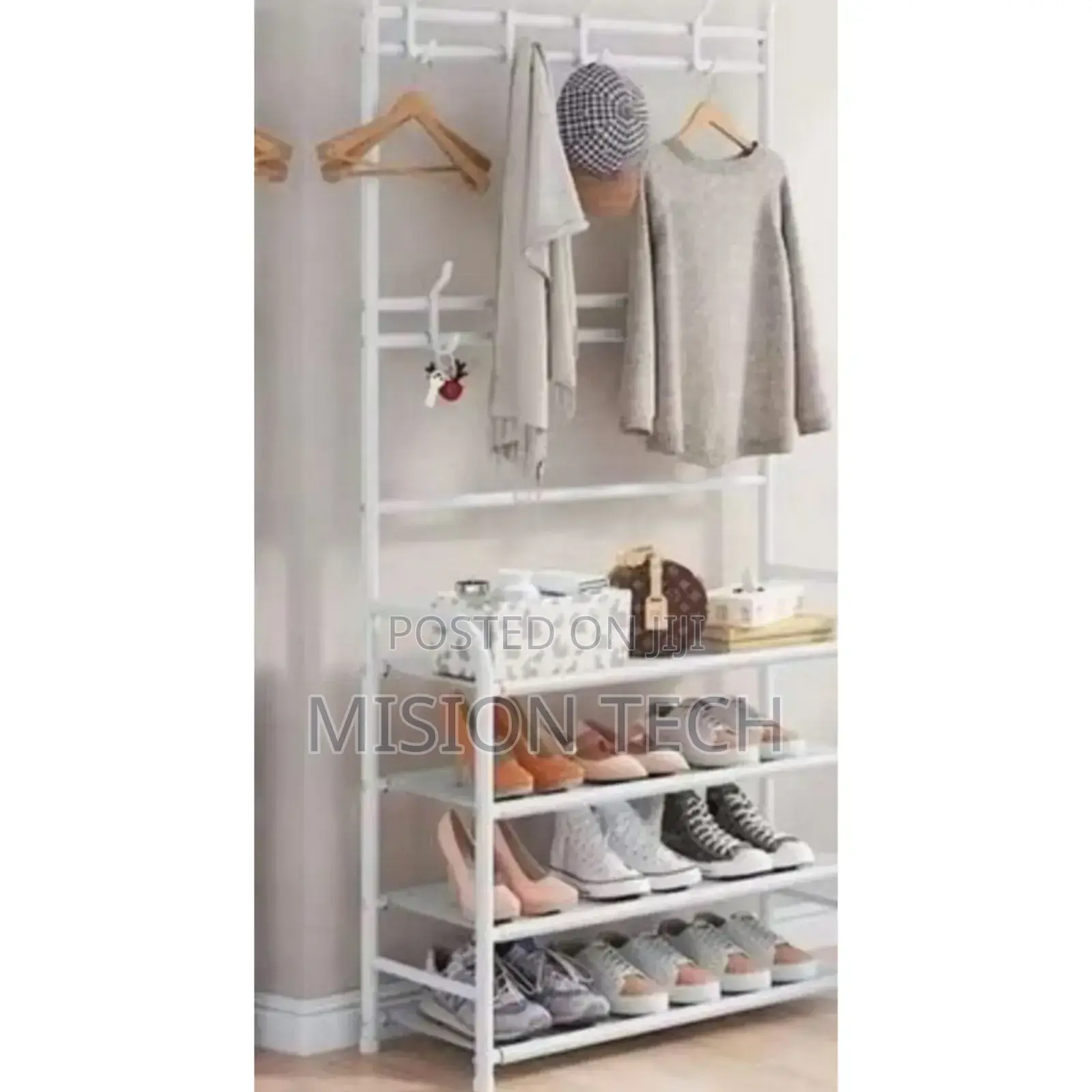 5-Layer Simple Shoe Rack With Hunger.