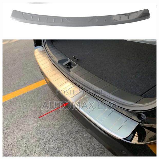 Subaru Forester Chrome Rear Bumper Guard Sill Protector - main view