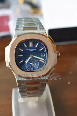 Patek Philippe Aquanaut Blue Dial Two Tone Watch