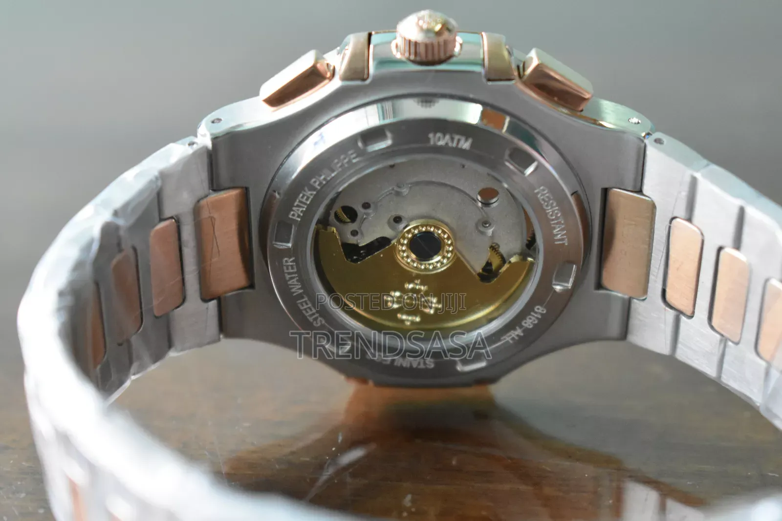 Patek Philippe Aquanaut Blue Dial Two Tone Watch