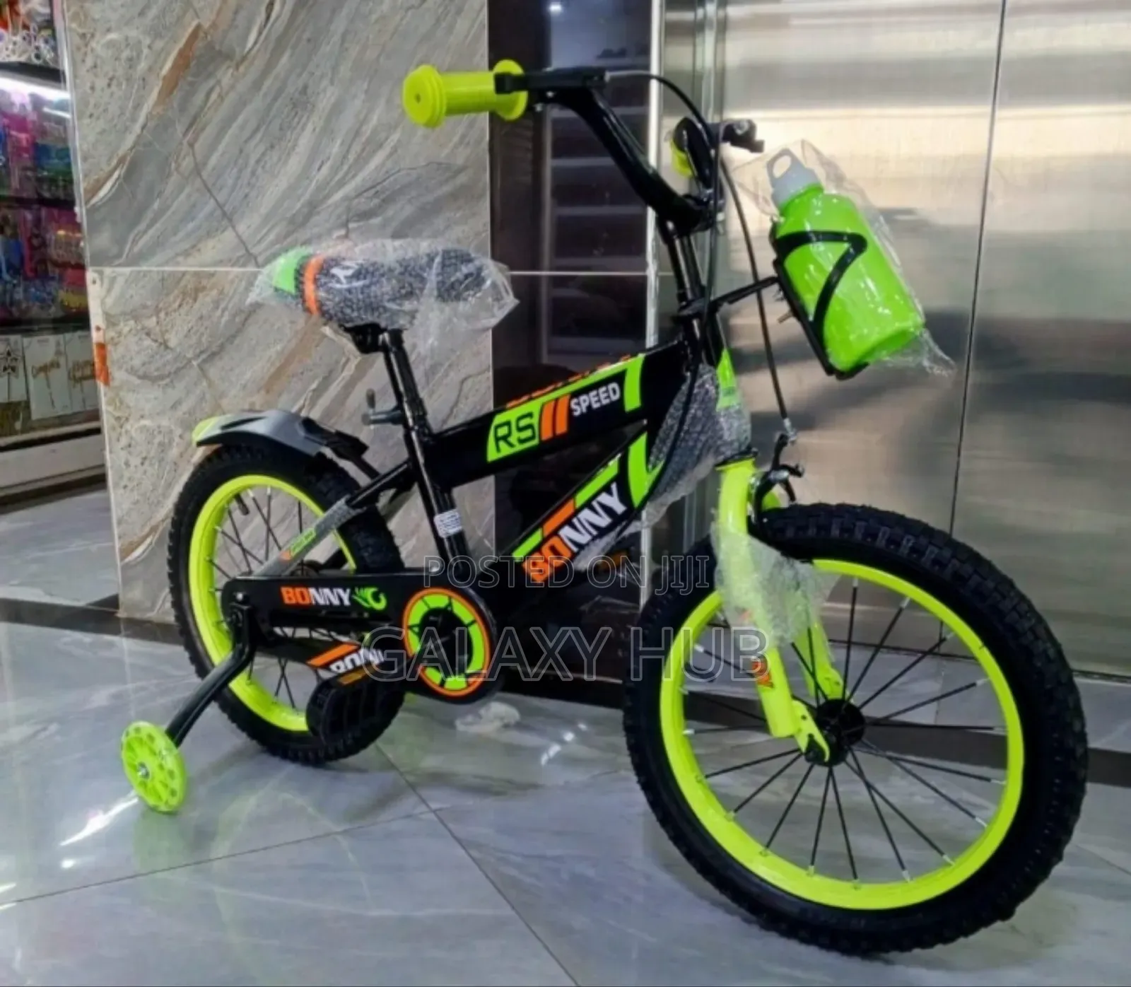 Luminous Green Size 16 Kids Sports Bike