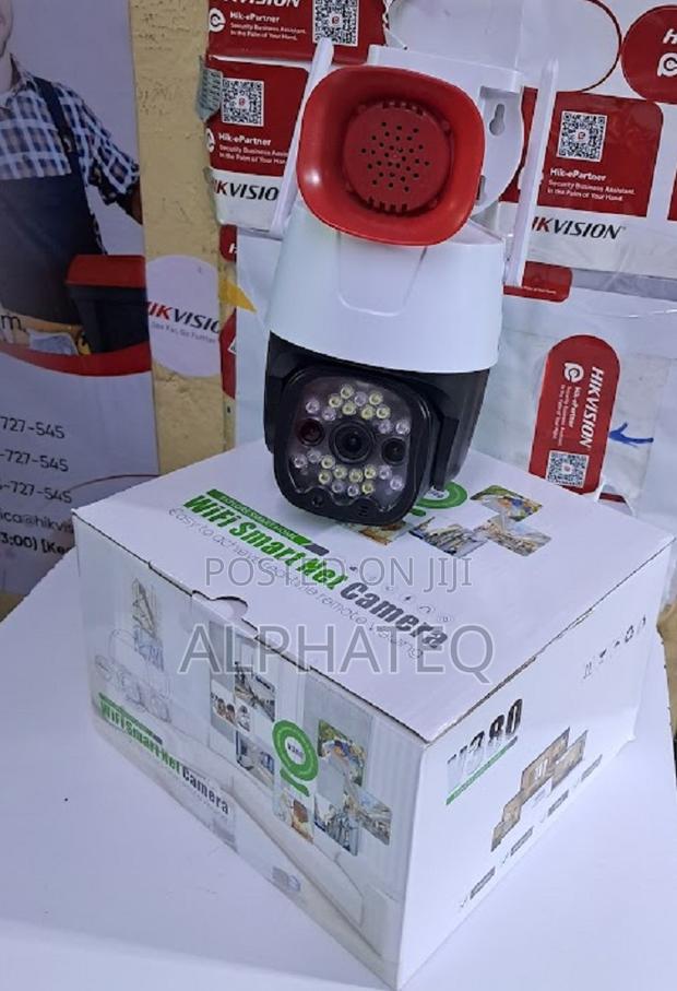 V380 PTZ 4G Camera 4G PTZ Camera With Siren 4G SIM Card CCTV