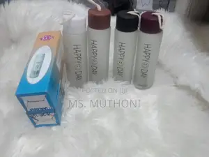 360 Ml Happy Day Glass Water Bottle