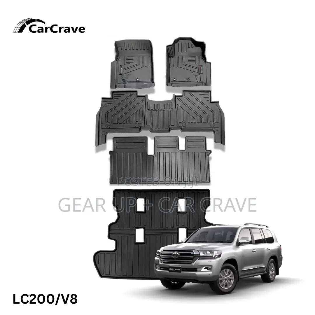 V8 Land Cruiser Lc 200 Series Rubber 3d Floor Mat Carpet