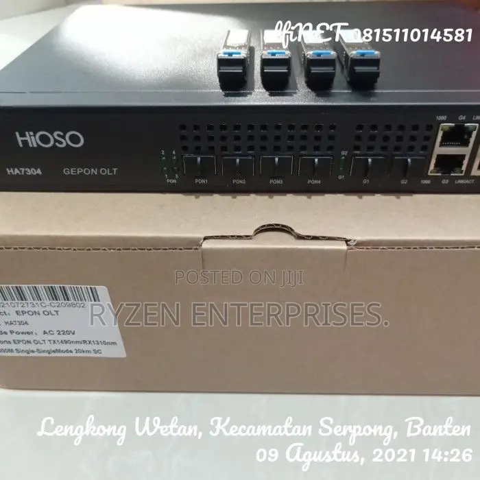 Hioso Olt 4 Port Ha7304/Hioso Olt Ha7304 4 Port