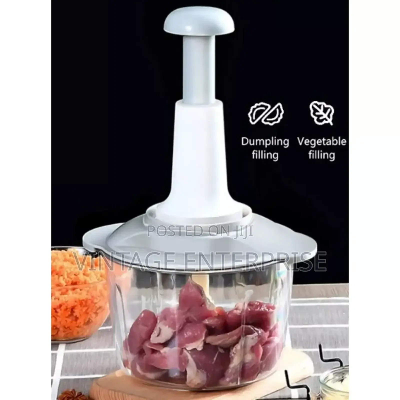 1.5ltrs Cap Manual Food Chopper (Hand Chopper).