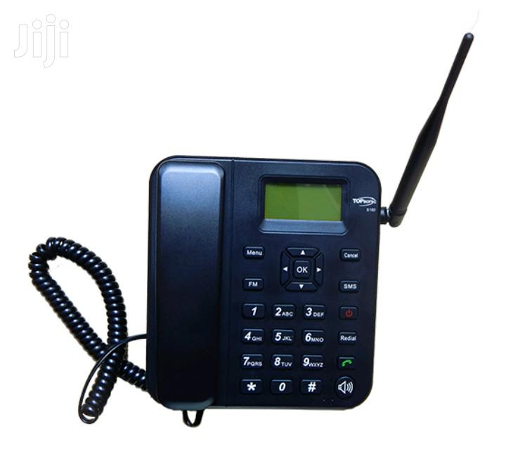 Dual Sim Landline Phone With GSM ,SMS & FM.