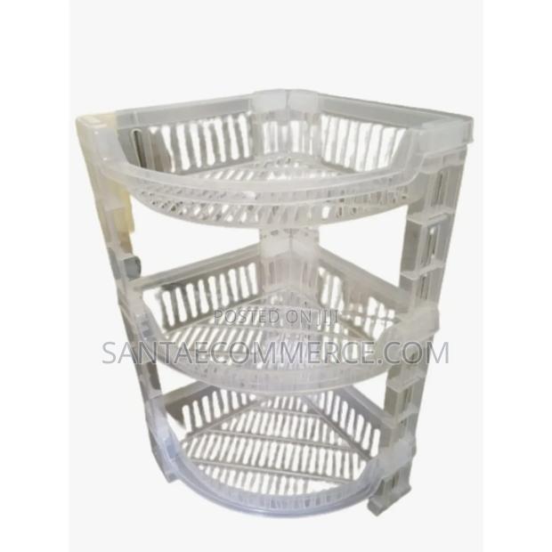 Clear Storage Rack Organizer for Fruit and Dish