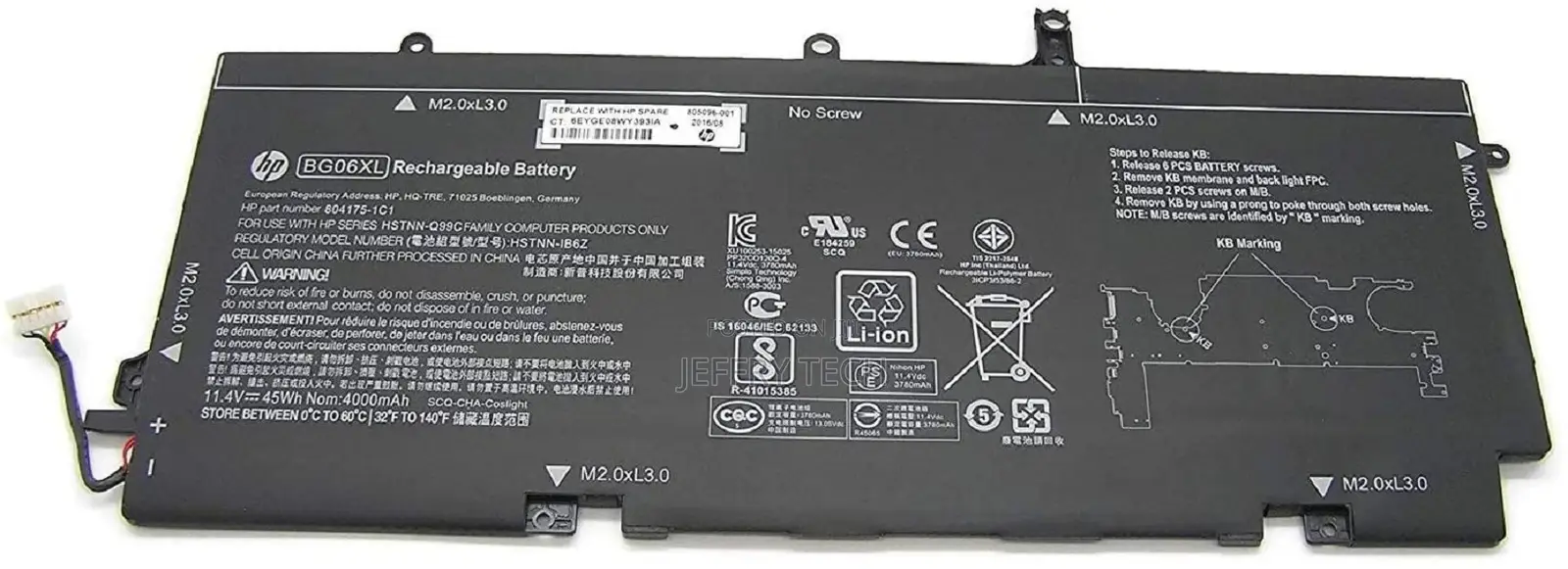 HP Elitebook 1040 G3 Series Notebook BG06045XL 804175-181 HS