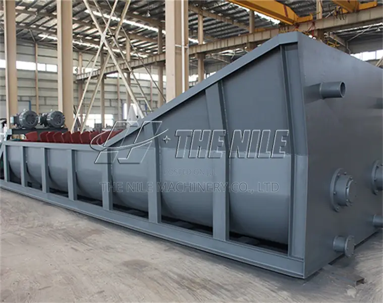100TPH Mining Plant Spiral Trough Type Ore Washing Machine