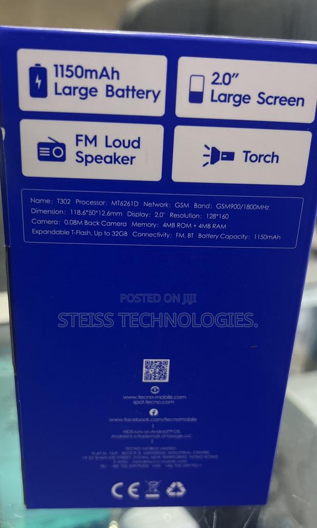 New Tecno T301 Black - thumbnail 2