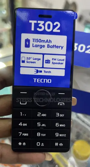 New Tecno T301 Black