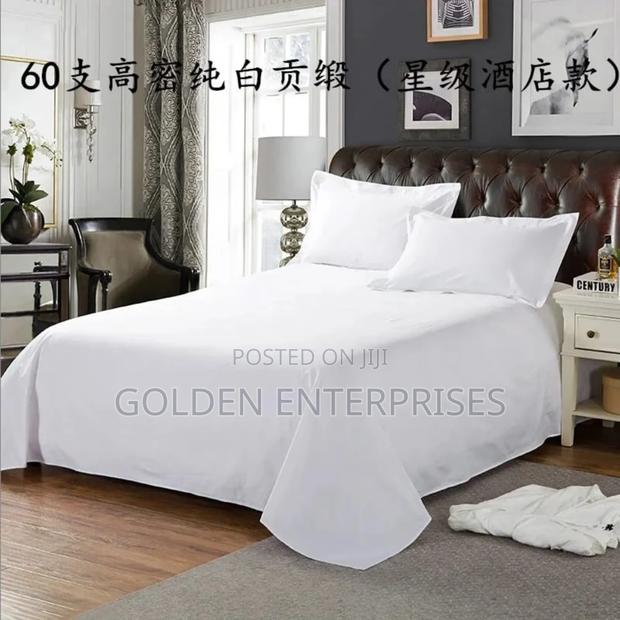 4pcs  Cotton Bedsheet Set, 2 Pillowcases, 2 Bedsheet - main view