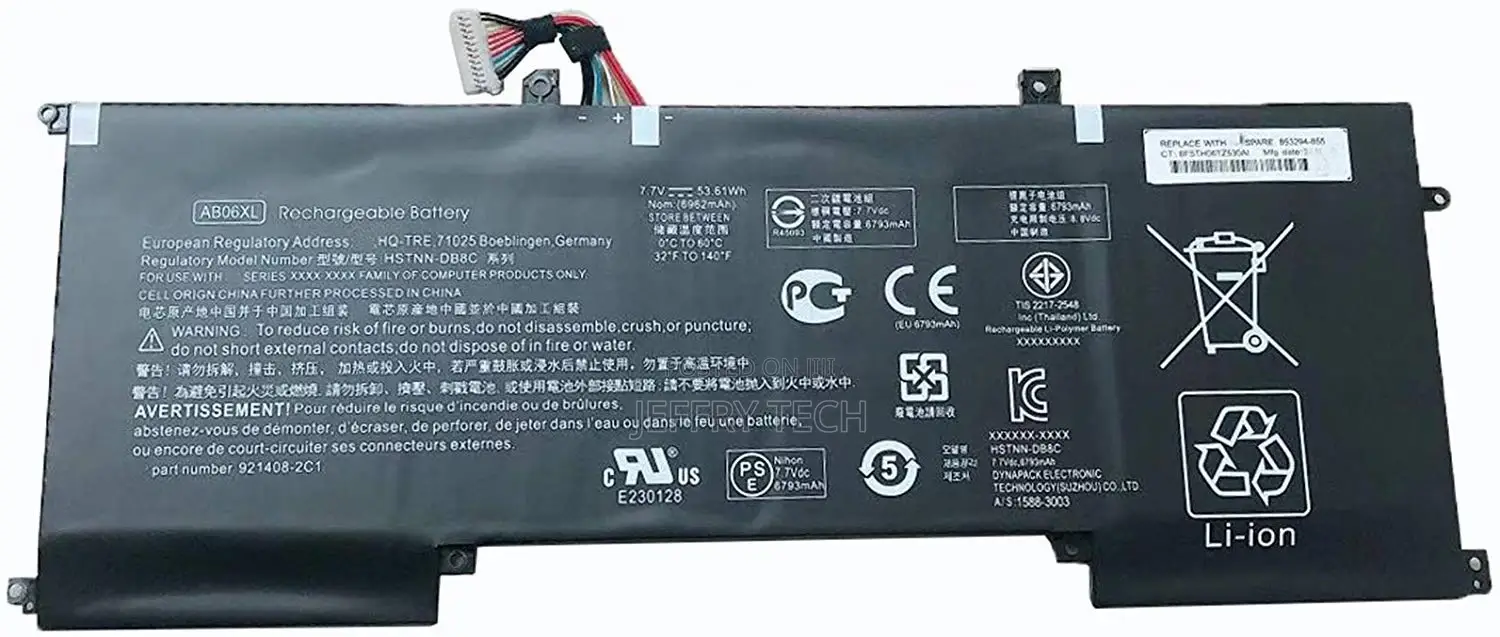 HP Envy 13-Ad010nr 53wh Battery 921408-2c1 AB06XL Original G