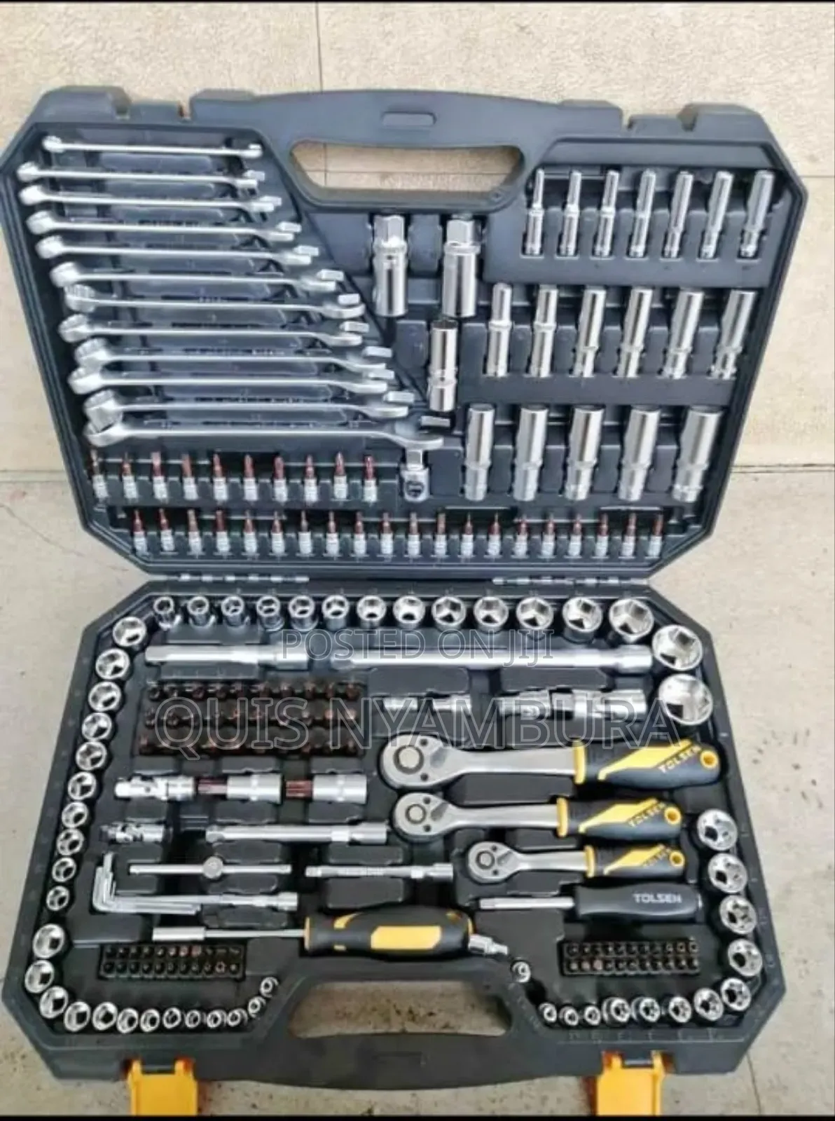 Socket Wrench With Spanner Set.Toolbox