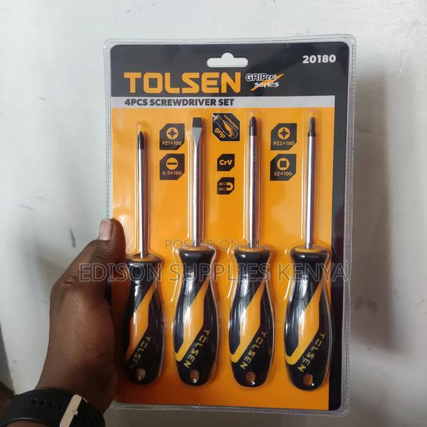 Screwdriver Set With Magnetised Tips Tolsen Screwdriver Set - thumbnail 2