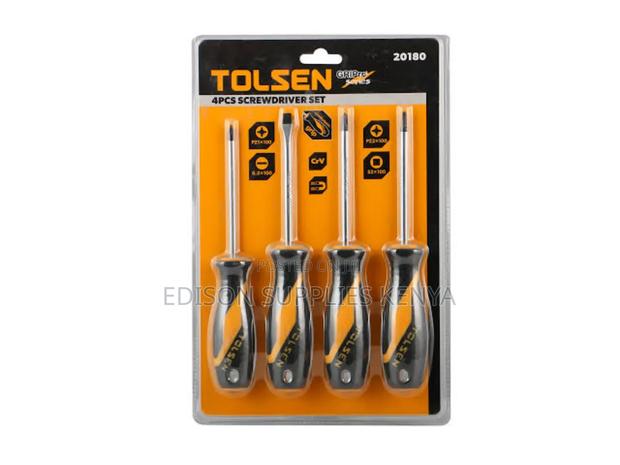 Screwdriver Set With Magnetised Tips Tolsen Screwdriver Set - main view
