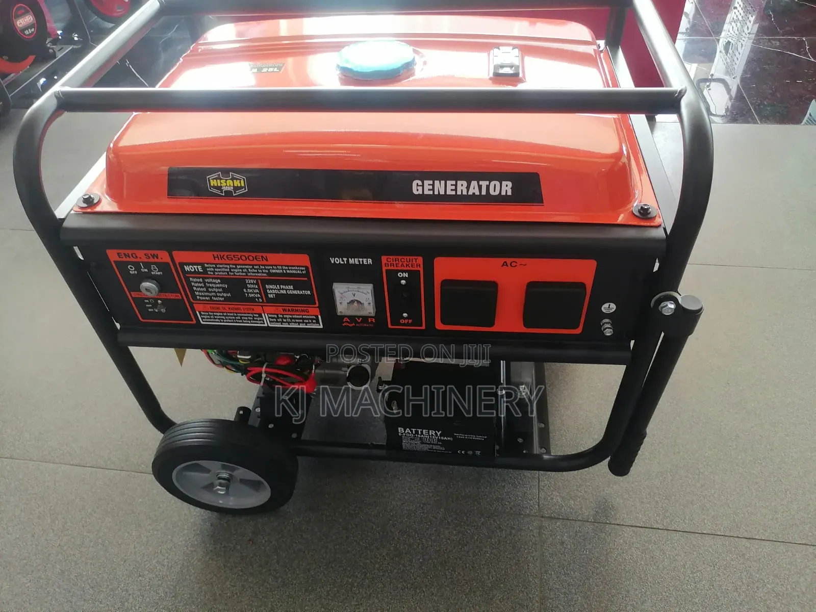 7.5kva Petrol Hisaki Openset Generator