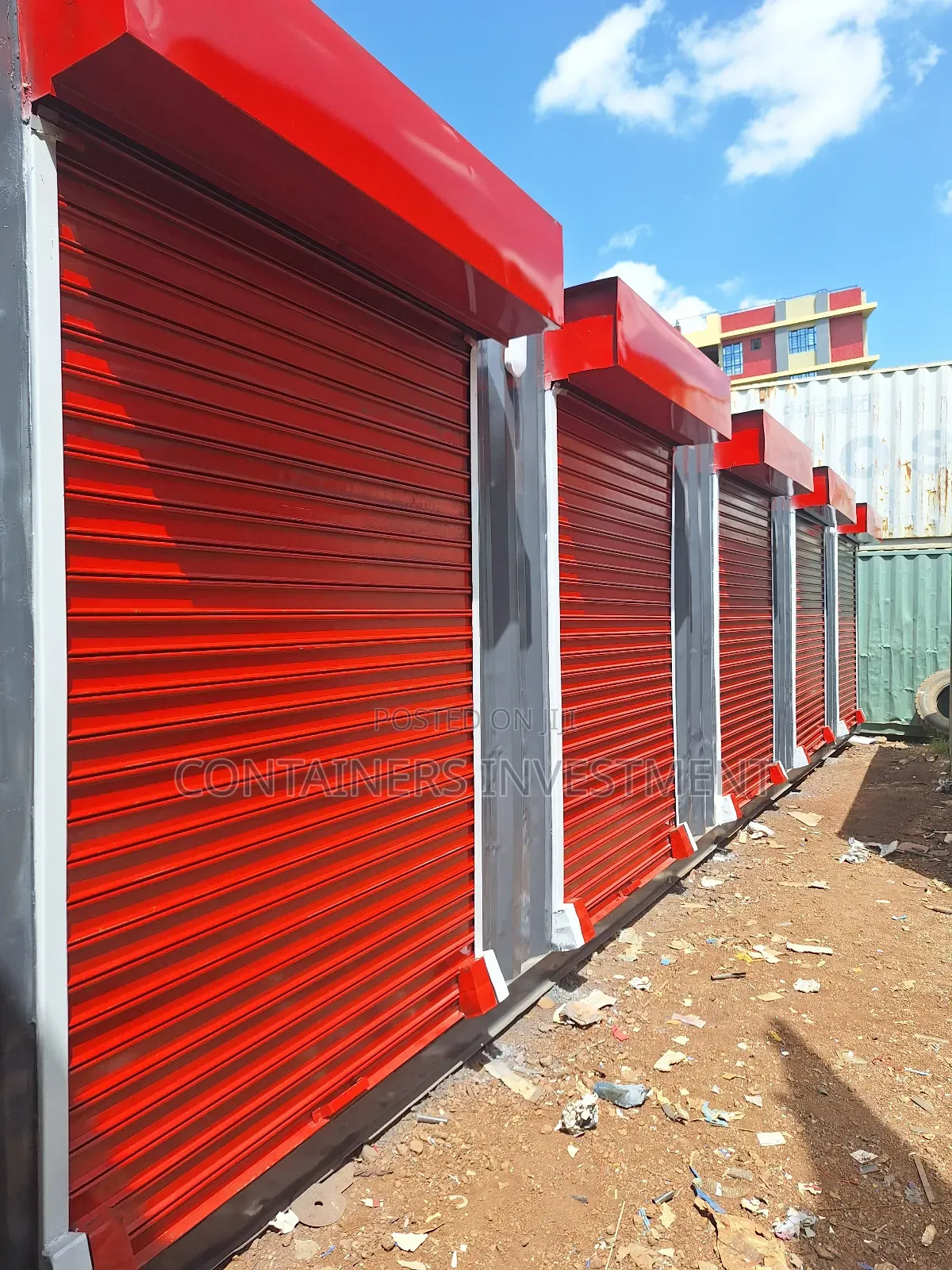 Container Stalls With Electricity