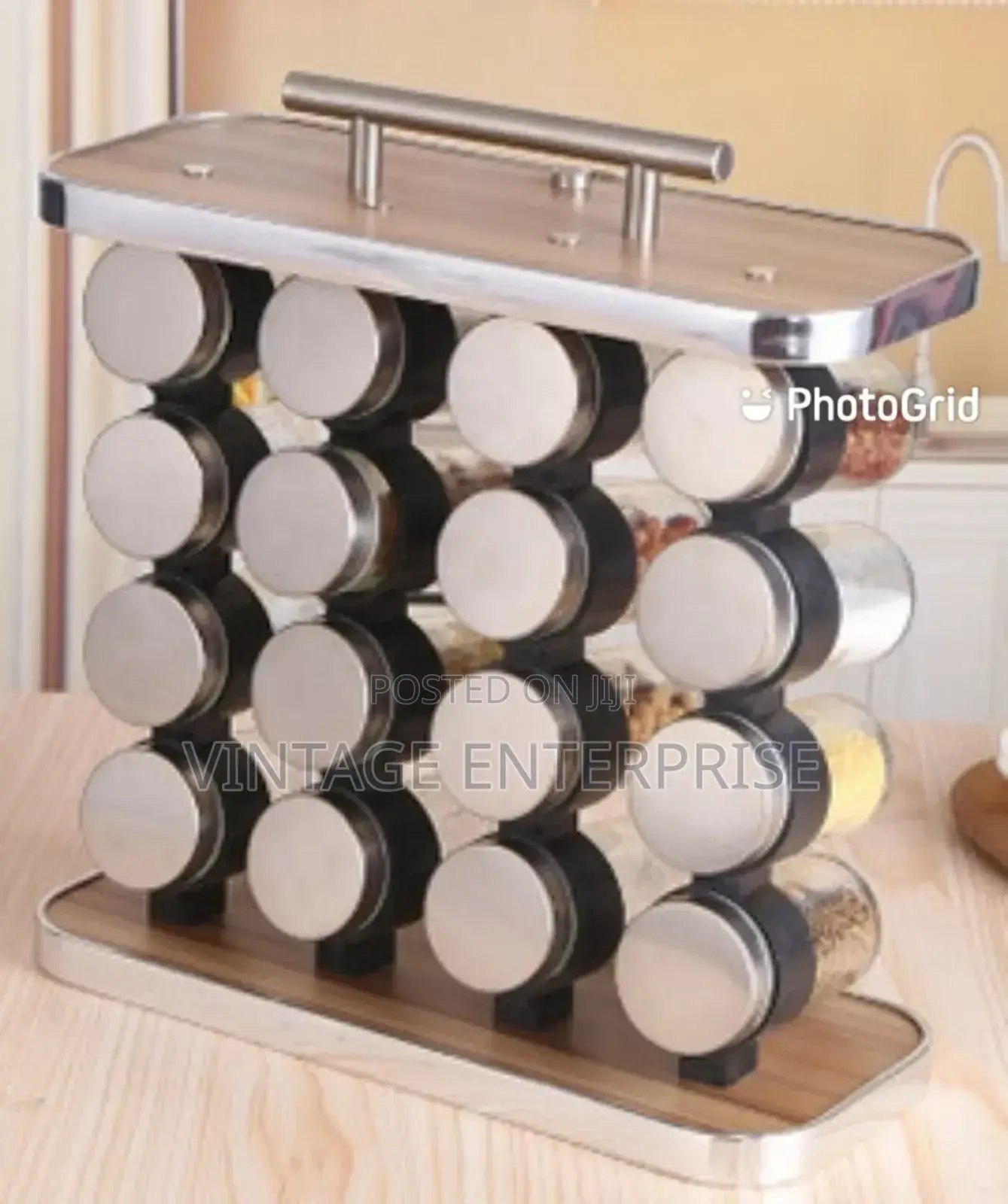 16 Pieces Spice Rack Kitchen  