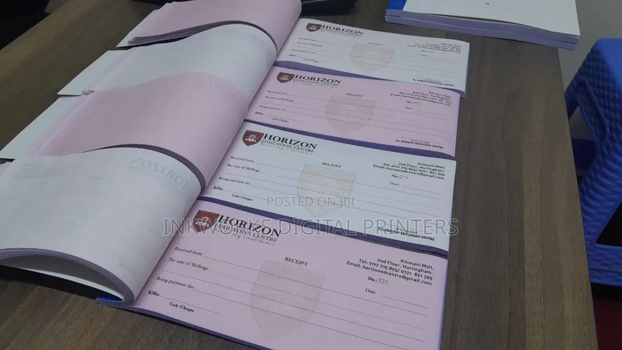 Receipt Books Printing