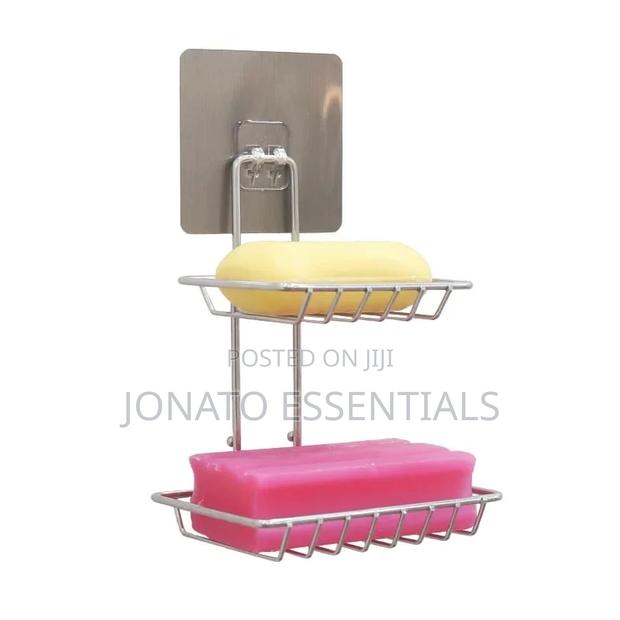 Stainless Steel Double Soap Dish Holder - thumbnail 2