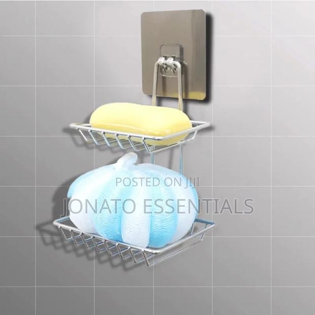 Stainless Steel Double Soap Dish Holder - thumbnail 4