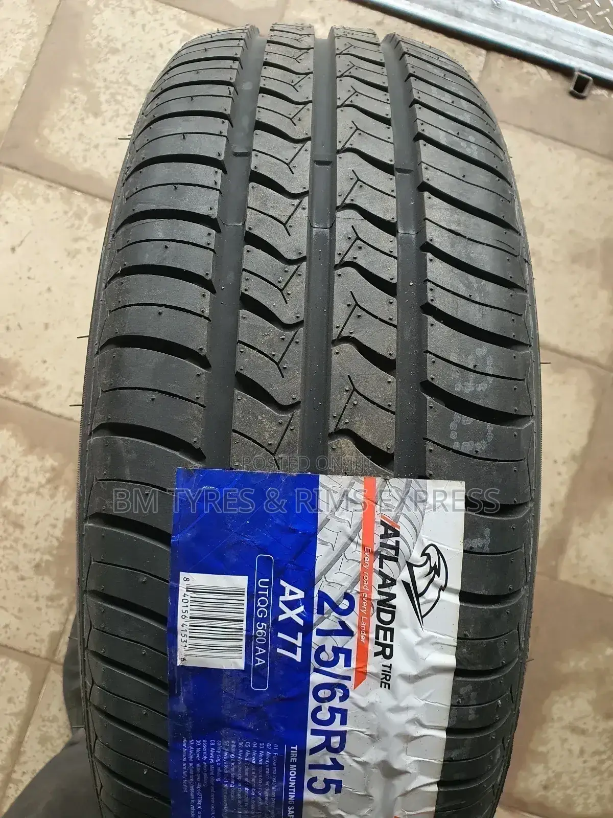 215 /65 R15 ATLANDER TYRES (Thailand)