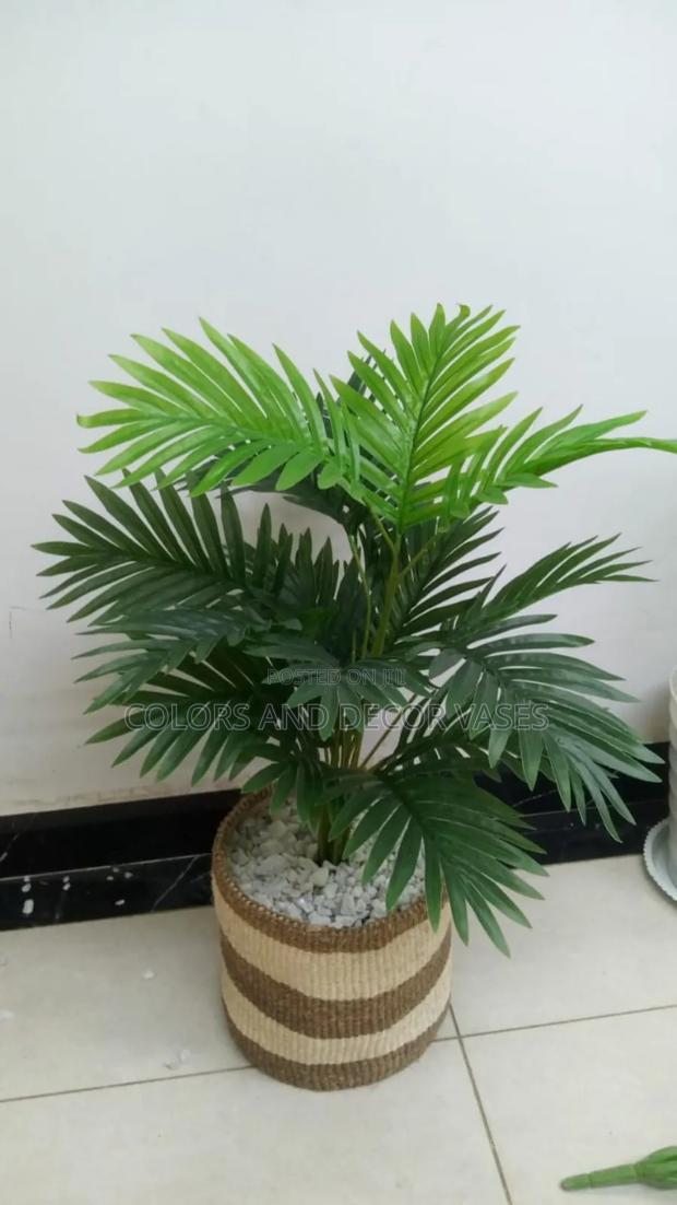 Palm Tree With Basket Home Decor - main view