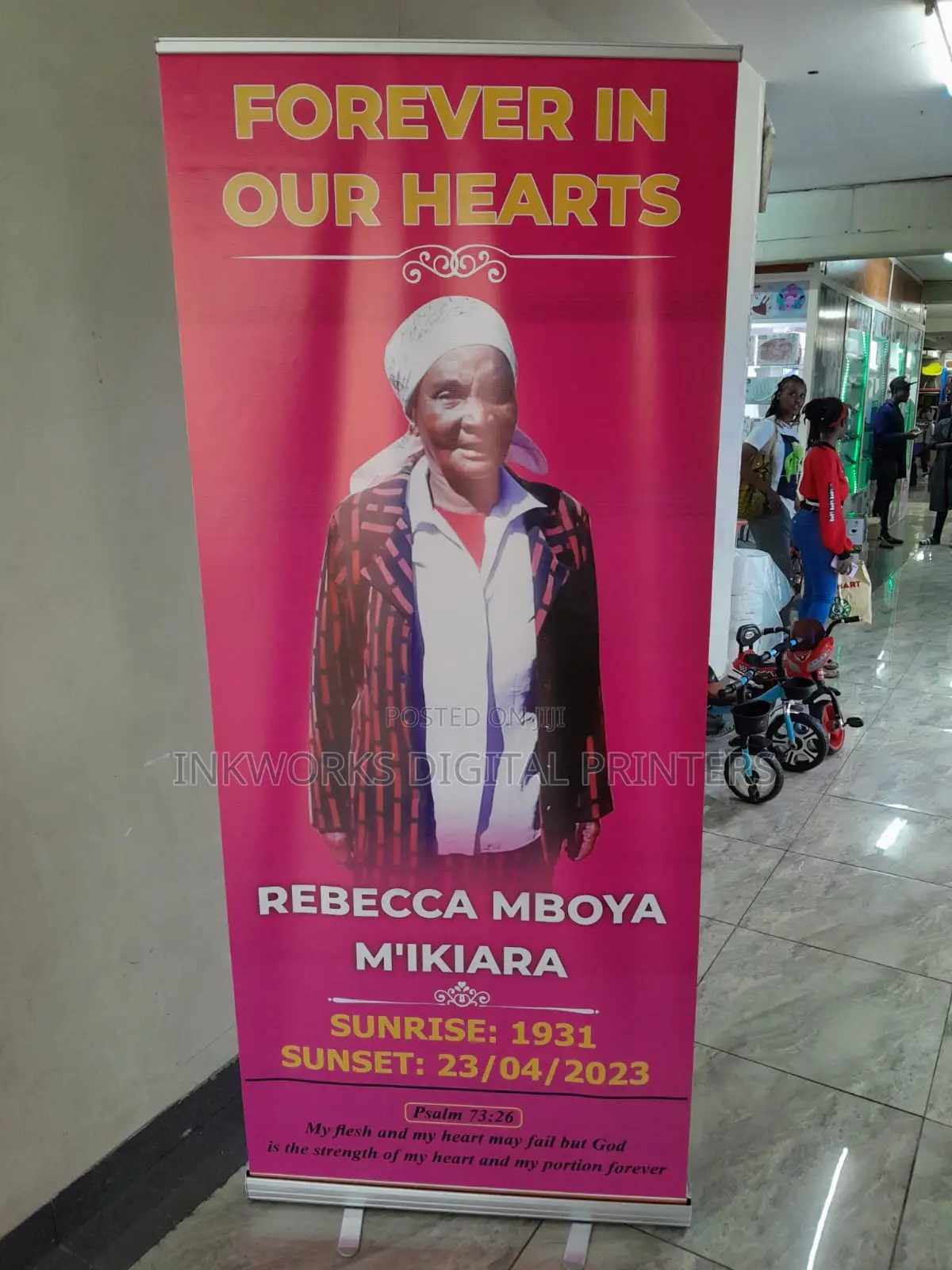 Burial Roll Up Banner Printing