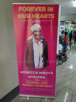 Burial Roll Up Banner Printing