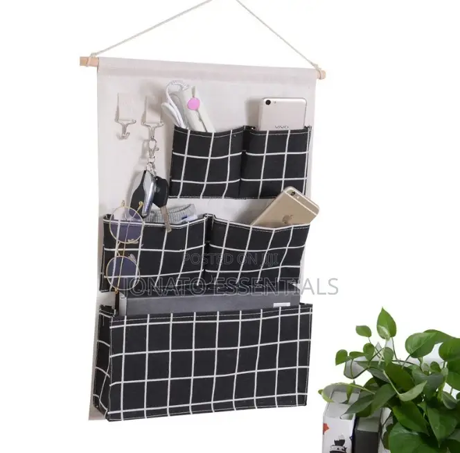 5 Pocket Wall Hanging Storage Bag Organizer