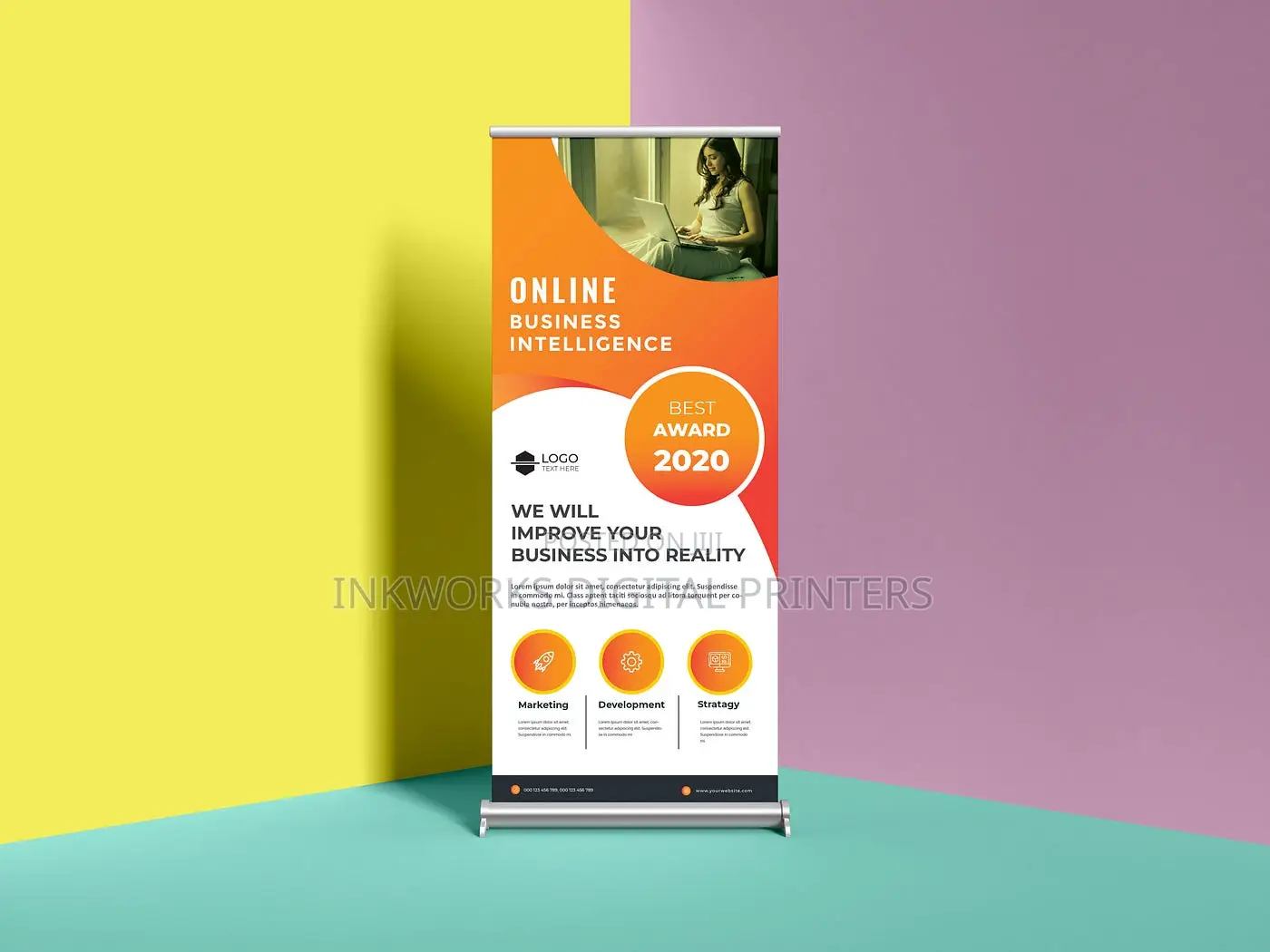 Normal / Narrow Base Roll Up Banner Printig