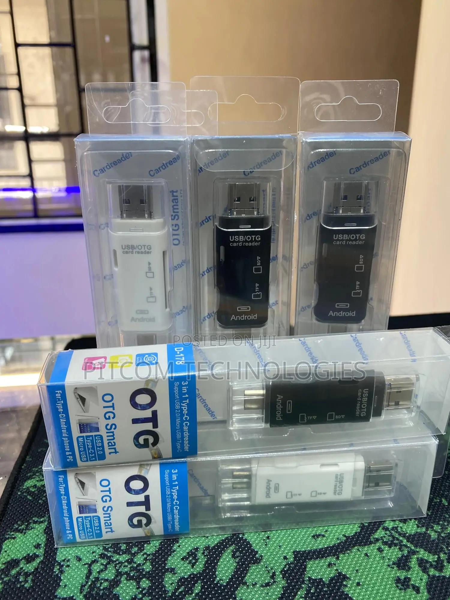 3 in 1 Otg Smart Type C Card Reader