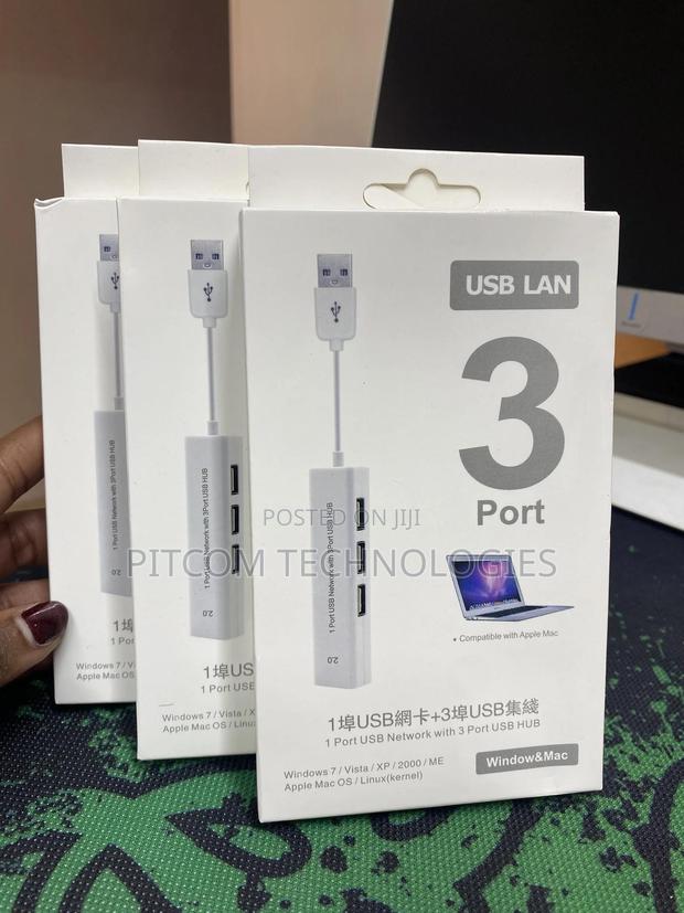 1port USB Ethernet With 3 USB HUB - thumbnail 3
