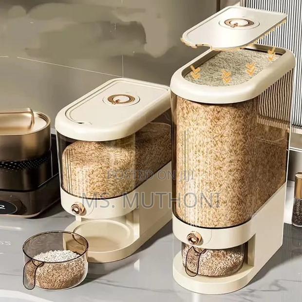 Large Rice Storage Box Capacities 10L /5l - thumbnail 2