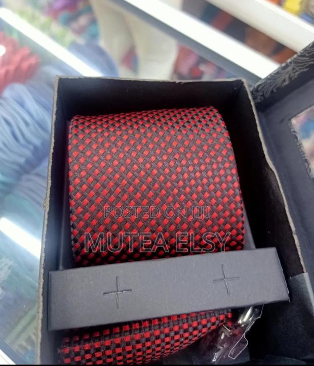 Red Black Official Tie Sets - main view
