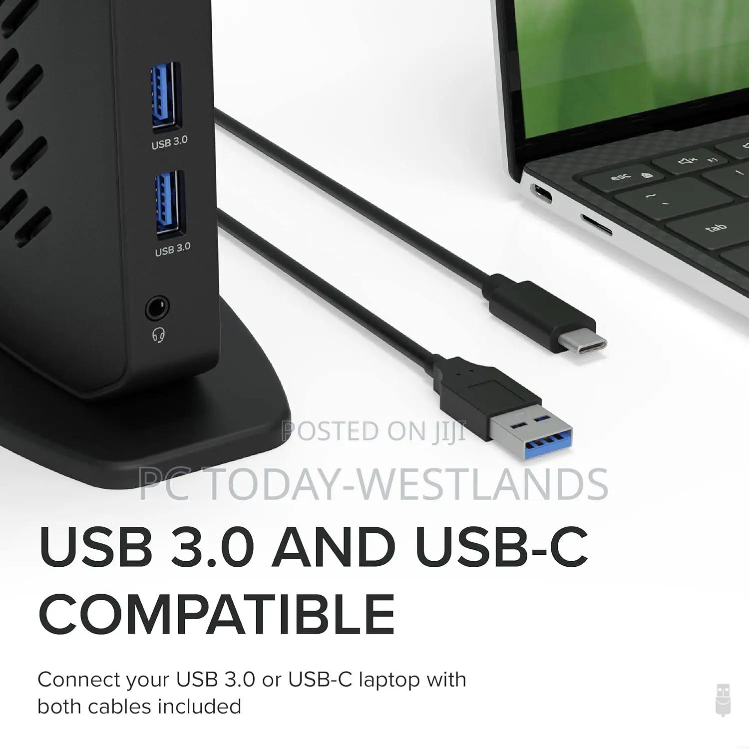 Plugable USB 3.0 and USB-C Dual Display Docking Station