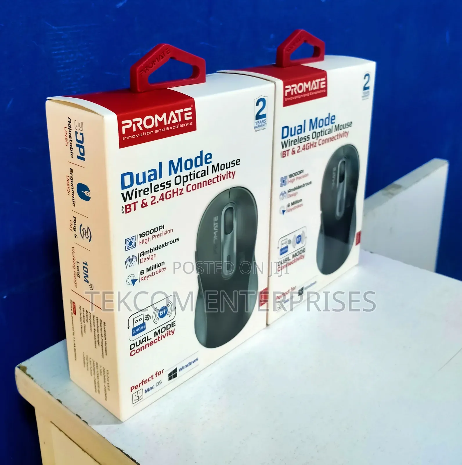 Promate Dual Mode Wireless Optical Mouse (Ken)