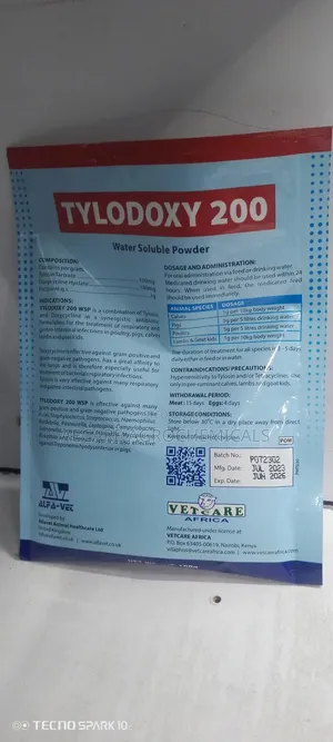 Tylodoxy 200 Poultry Antibiotics 100G