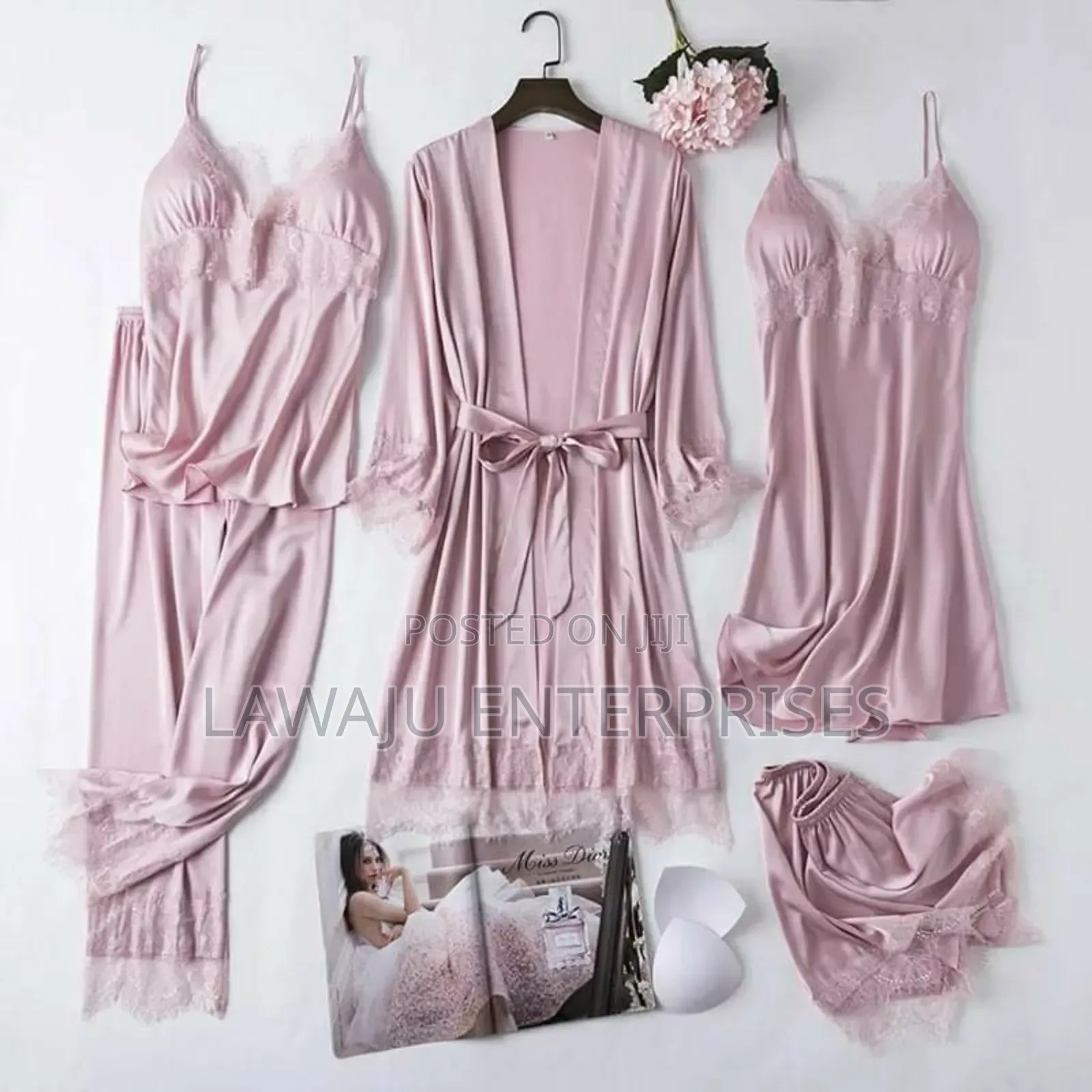 Pink 5pc Pajama Set